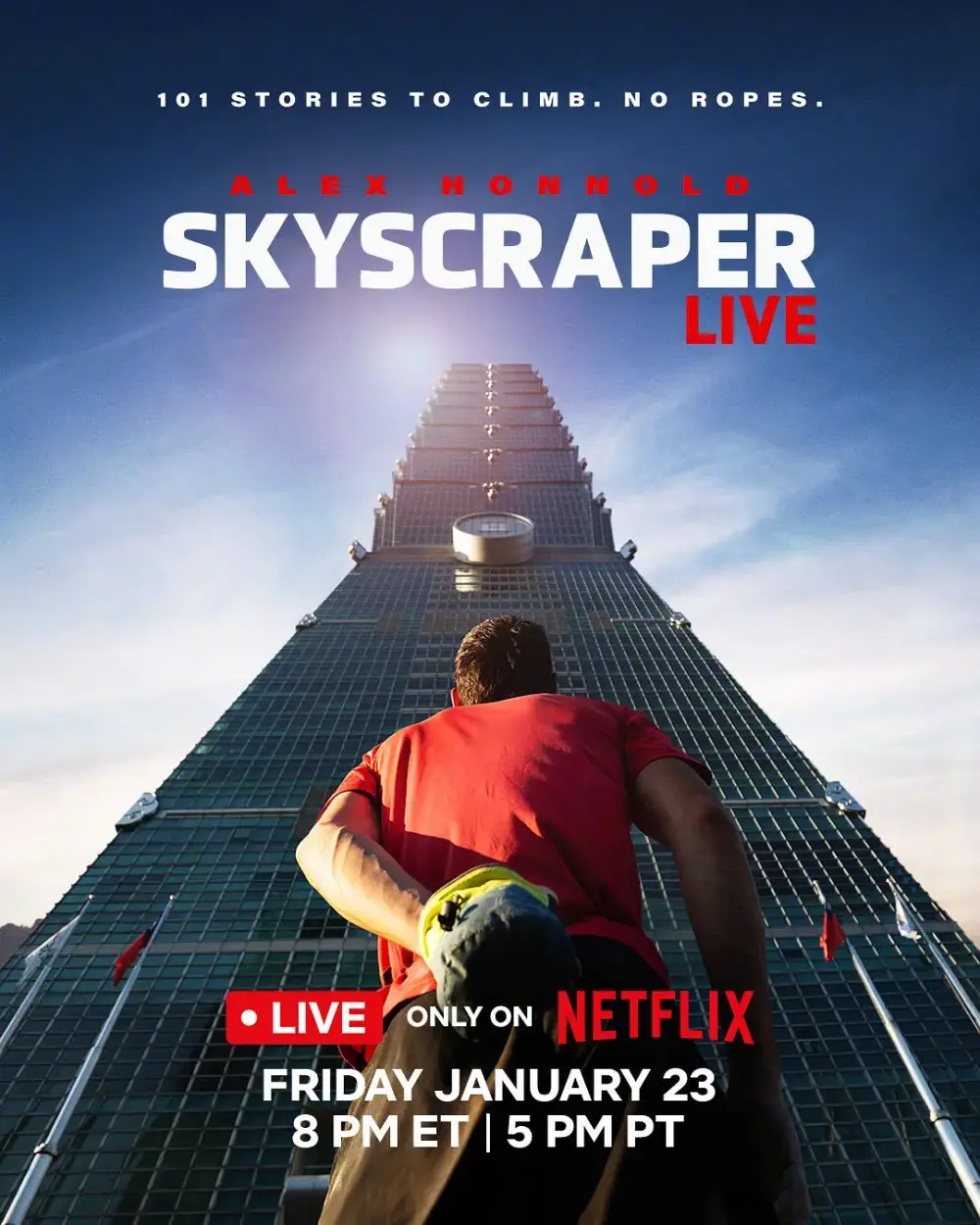 徒手独攀台北101:直播 Skyscraper Live 官方海报 徒手独攀台北101:直播 Skyscraper Live 海报