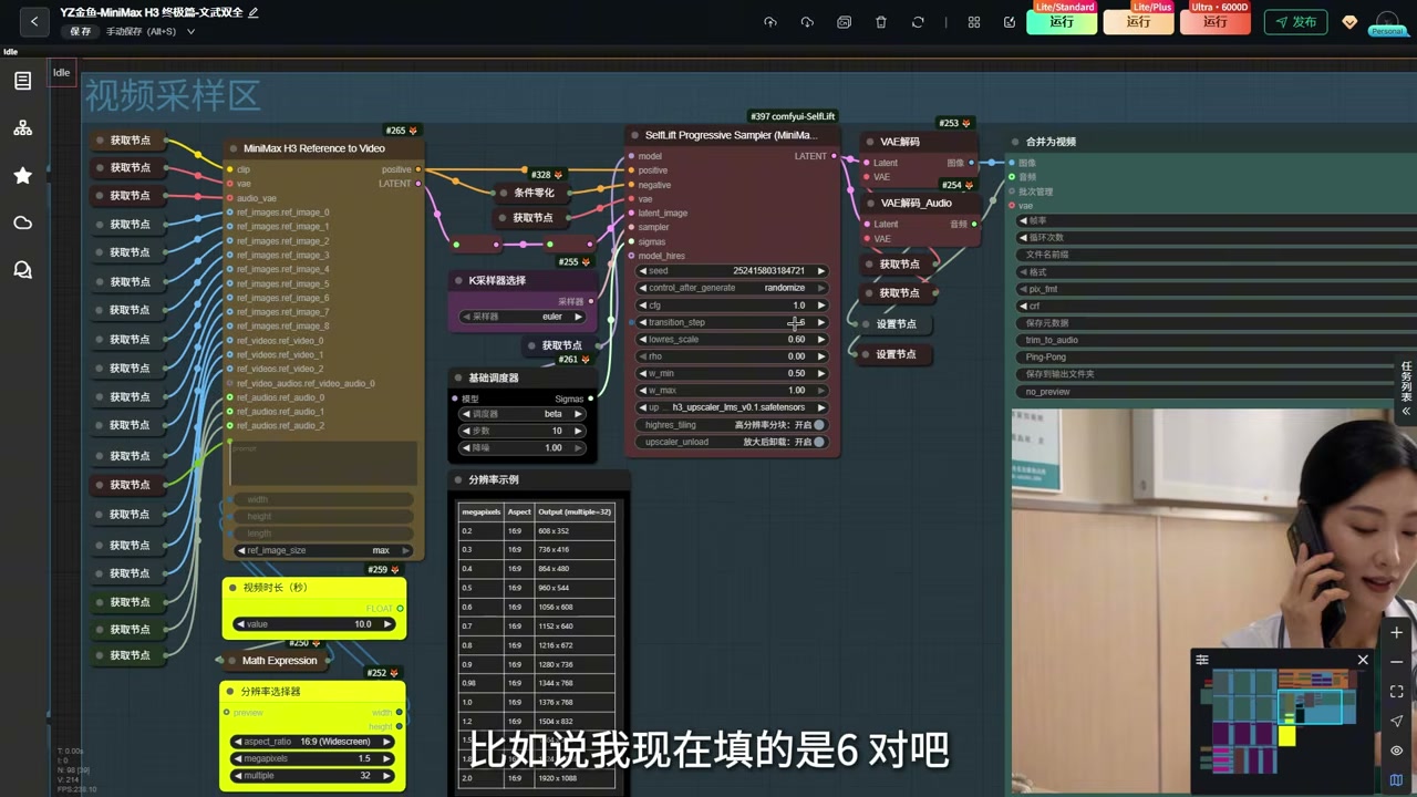 Single-node embedded two-pass sampling + LMS upscaling
